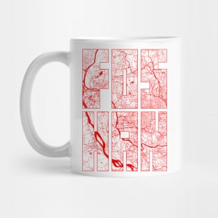 Foshan, China City Map Typography - Oriental Mug